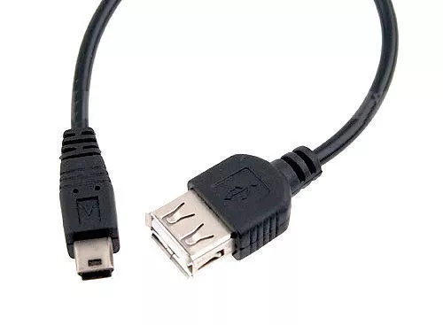 Cable Usb Hembra A Mini Usb 5 Pines Macho 1,5 M