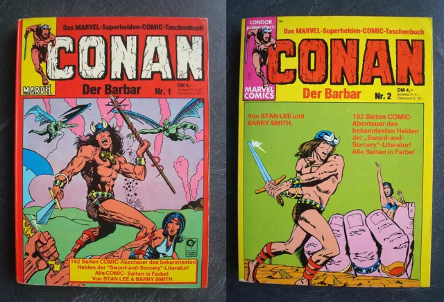 Auswahl: Conan der Barbar Taschenbuch 1, 2 Top-Zustand, Barry Windsor-Smith