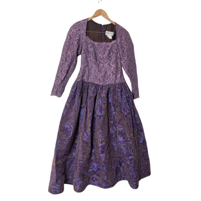 Michael Casey Purple Lace Mother of The Bride Dress