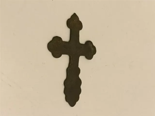 Antique Russian Bronze Cross circa 1860s found in Baltic Region 2