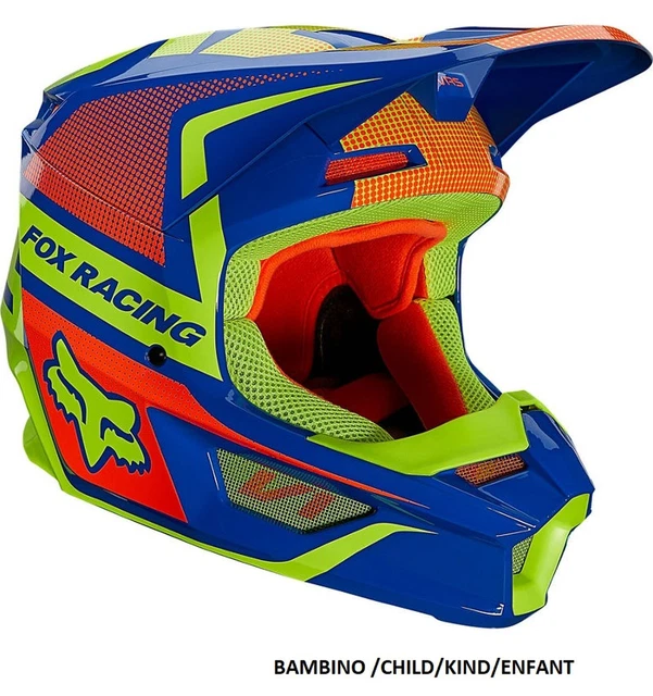 Casque Cross Enfant Soxon SKC-33 - Certifié ECE, Fermeture Rapide Click-n-Secure, Ultra Léger 1050g, Tailles XXS-S (49-54 Cm)