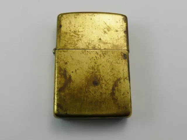 Vintage 1932-1988 Solid Brass Zippo Petrol Cigarette Lighter