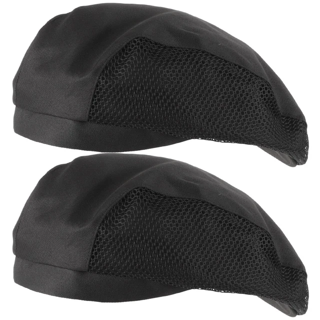 2 Pcs Chef Outfits Cooking Hair Net Beanie Unisex Hat Man Work Worker