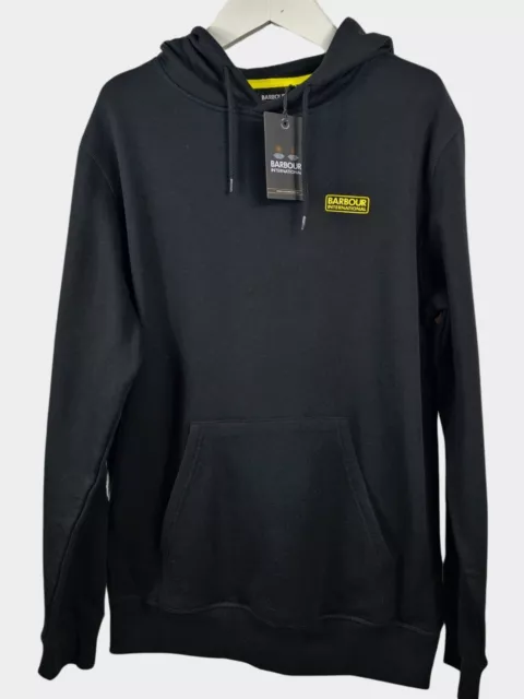 Barbour International Essential Hoodie Black BNWT Size M