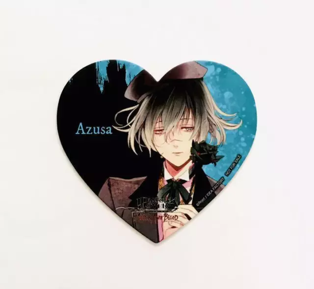 DIABOLIK LOVERS Azusa Mukami Dessous de verre en forme de coeur