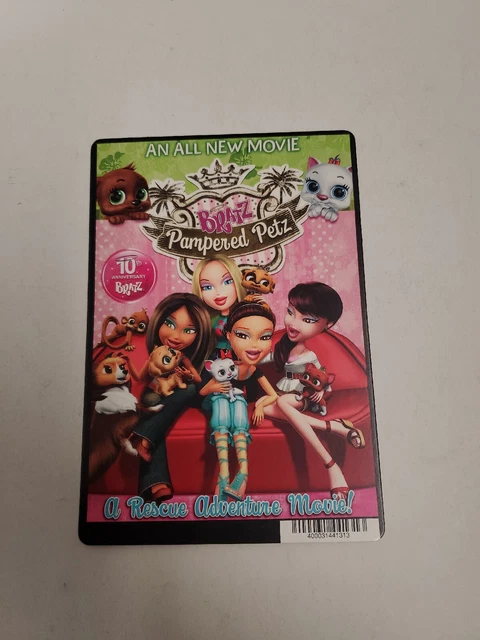 Bratz Pampered Pet BLOCKBUSTER SHELF DISPLAY DVD BACKER CARD ONLY 5.5"X8"