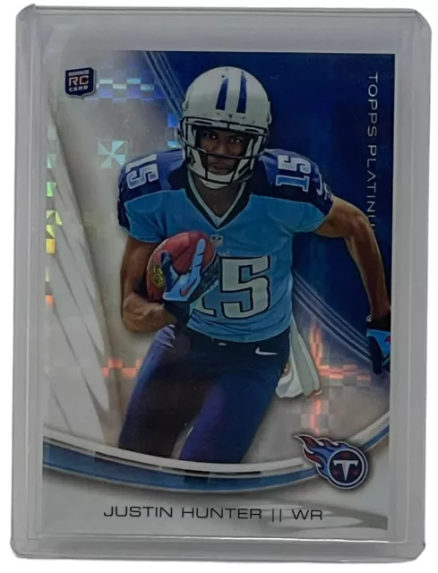 Justin Hunter 2013 Topps Platinum Rookie X-Fractor Parallel Card Titans RC #116