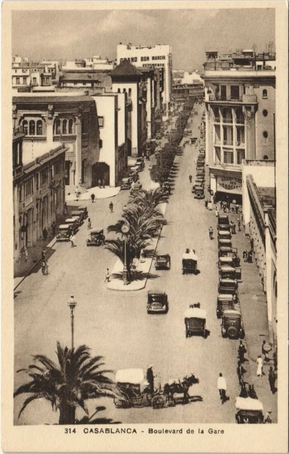 CPA AK MAROC CASABLANCA - Boulevard de la Gare (125349)
