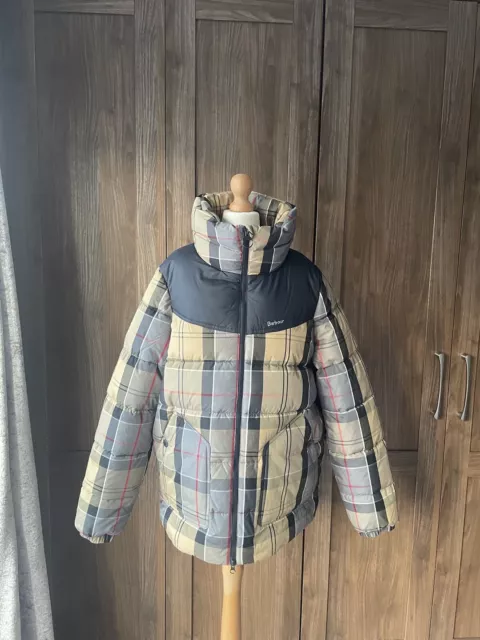 Barbour Womens Bowsden Quilted Tartan Jacket Coat Size 16 BNWT RRP £179
