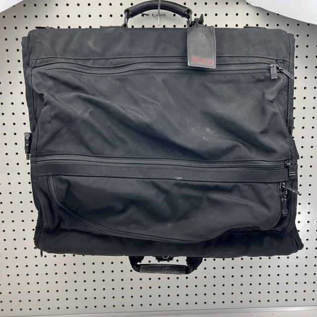 TUMI Alpha Ballistic Black Nylon Tri-fold Carry On Garment Bag USED. 2