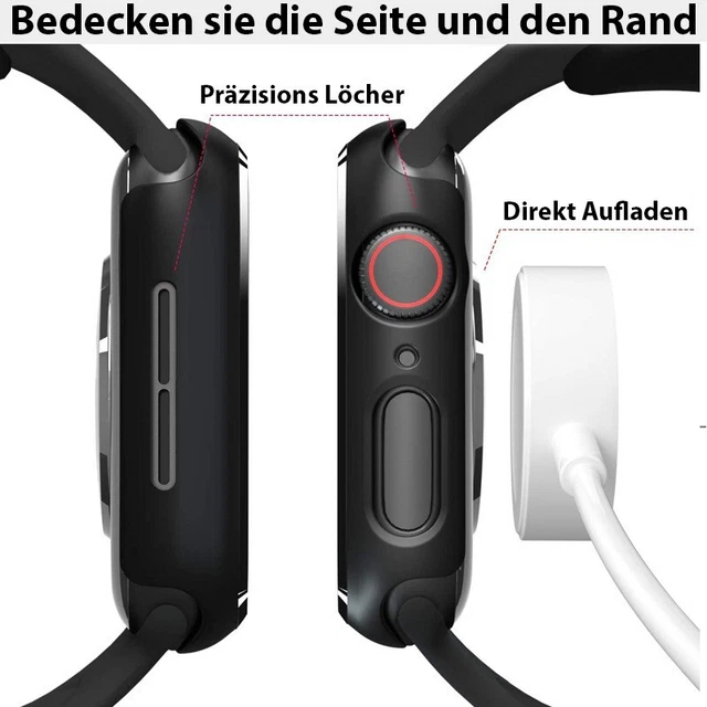 Case für Apple Watch Series 1-8 SE 38-49mm | Schutzhülle Bumper | 360-Grad Cover 2
