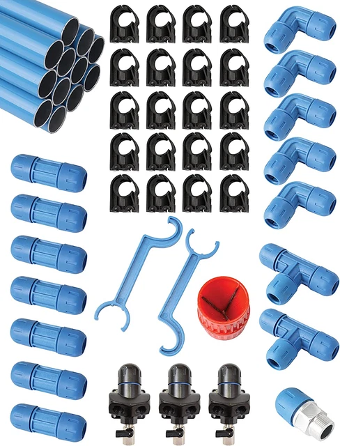 FASTPIPE F28070 3/4" Fastpipe Master Kit, 90', 3/4", Blue