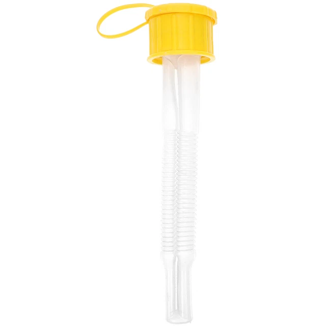 Tubo guía para barriles de aceite plástico 2 galones bote de gasolina amarillo