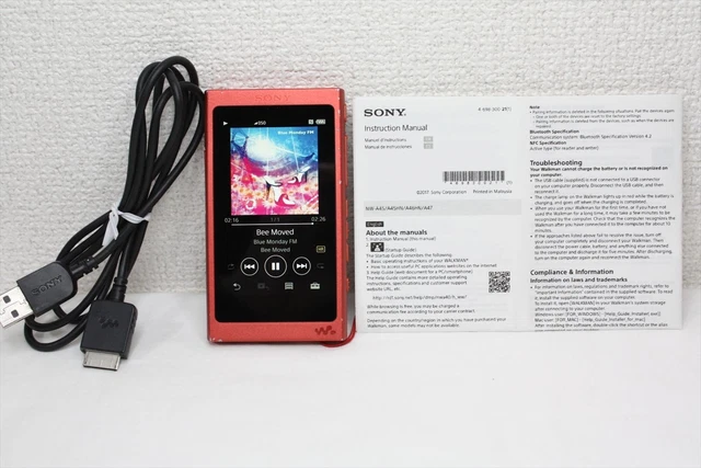 SONY NW-A45 WALKMAN Pink Momoiro Clover Z Collab Sticker Included