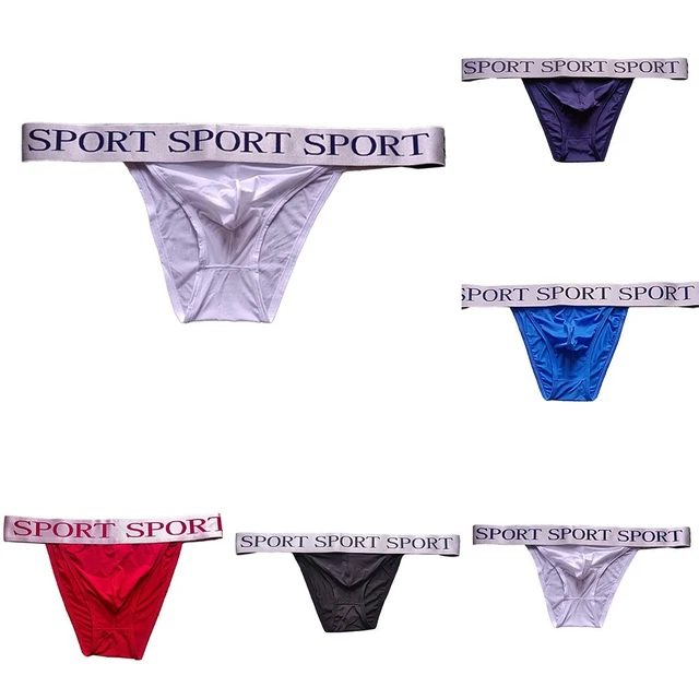 Slip Homme G-string Translucide Respirant - Couleur Unie - 1 Pièce Neuve Avec étiquettes
