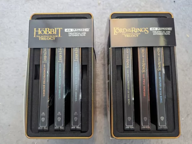 The Hobbit & The Lord Of The Rings Trilogy 4K UHD (Steelbook Extended Editions)