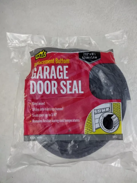 M-D Building Products, Black 8462 Steel Garage Door Replacement Vinyl, 18 Feet