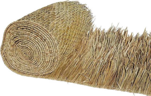Mexican Straw Roof Thatch Palm Thatch Rolls Duck Blind Grass Tiki 35" H x 10'L Mexican Straw Roof Thatch Palm Thatch Rolls Duck Blind Grass Tiki 35" H x 10'L