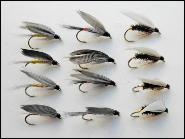 Wet Trout Flies - 12 Pack Mixed Black & Peacock | Sizes 10/12/14 By Troutflies UK - View #3