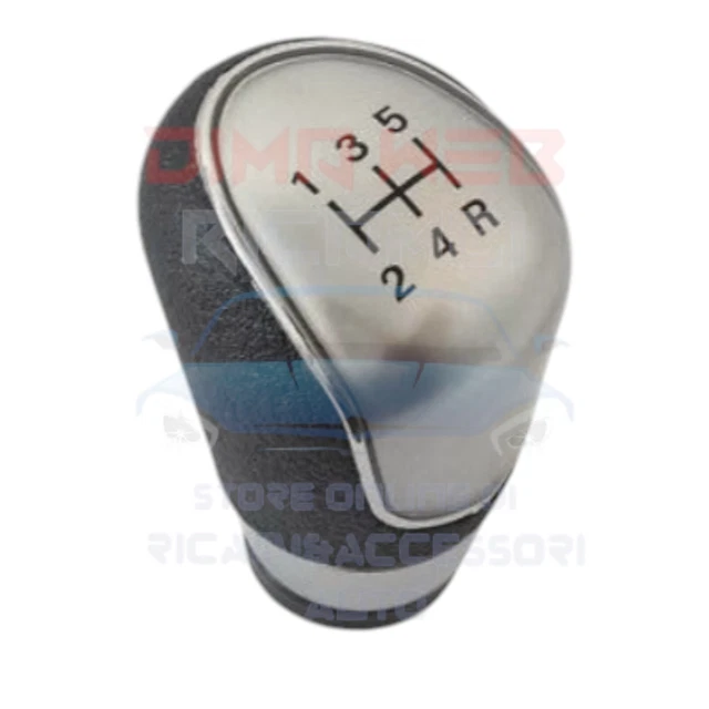 Pomo De Cambio 5 Velocidades Para Ford Focus, Fiesta, C-max, Kuga... - Negro, ABS, Diseño Redondo, Fácil Instalación