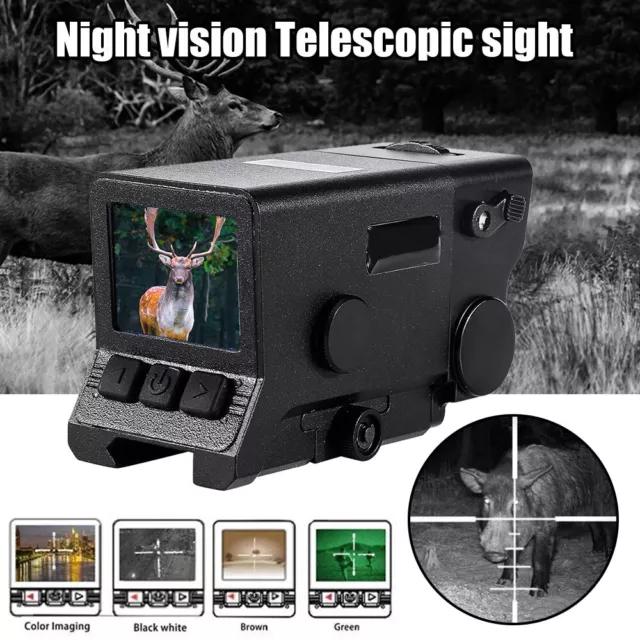 Night Vision Rifle Scope Red Dot Optical Sight Camera 7X Zoom   IR Infrared Hunt