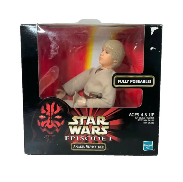 Star Wars Episode 1 Anakin Skywalker Large Doll Action Figure NIB Poseable 1998