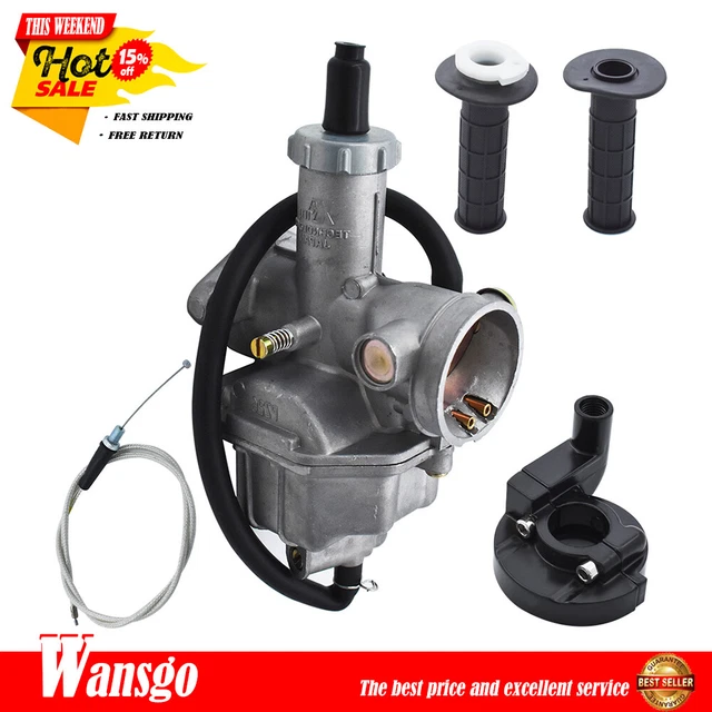 For Honda XR100 XR100R CRF100F Handlebar Hand Grips Throttle Cable Carburetor