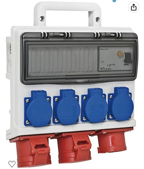 Quadro Elettrico Da Cantiere Globe Warehouse Mobil - Presa CEE con 12 moduli...