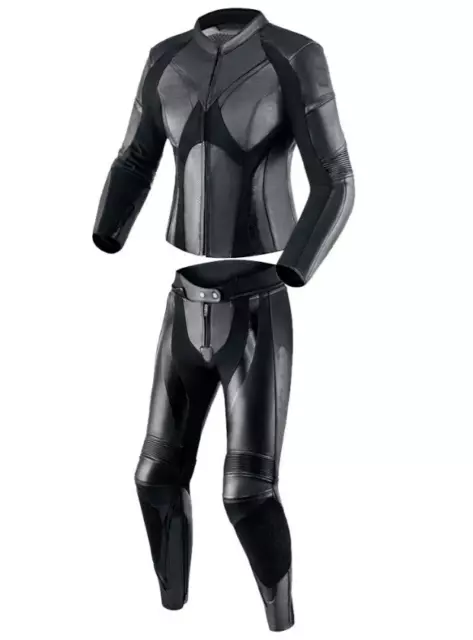 New Racing 2 Piece Motorcycle Motorbike Biker Leather Suit