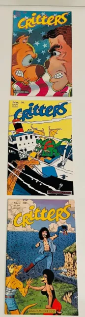 Lot Of 30 Critters #2-46 Run Fantagraphics Anthropomorphic Usagi Yojimbo 1986 3