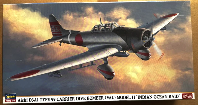 Maquette d'avion en plastique D3A1 BOMBER VAL 1/48