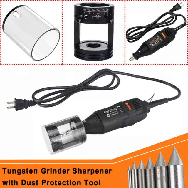 TIG Welding Tungsten Electrode Sharpener / Grinder Tool w/ Rotary Tool