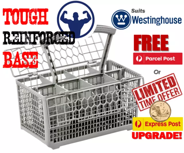 Best quality dishwasher cutlery basket for Westinghouse. Free Post. Tough base