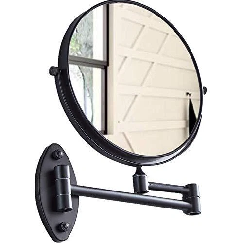 WALL MOUNTED MAGNIFYING Mirror with 8 Inch 10x Magnification Oil Rubbed