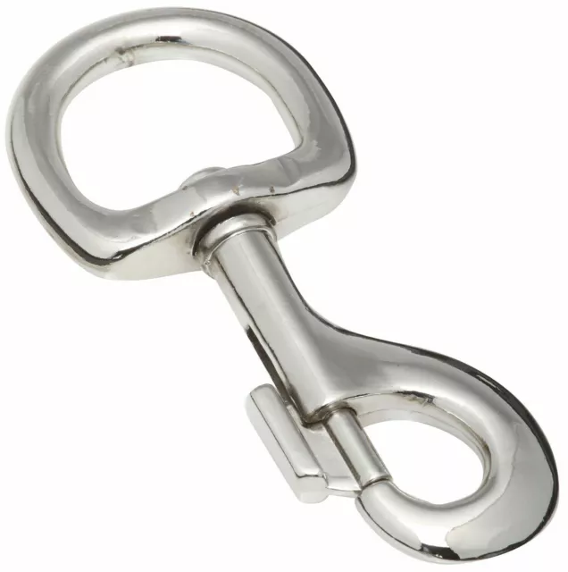 National Hardware Round Swivel eye BOLT SNAP #N222-612, 1-1/4" x  4-1/4" Nickel