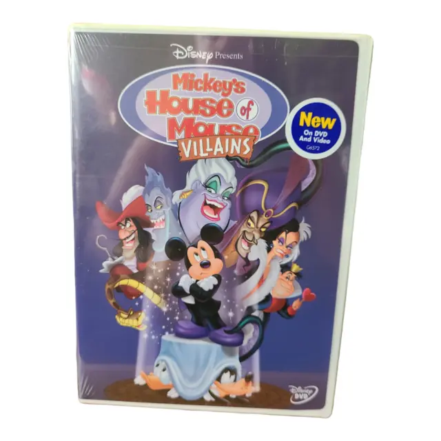 Mickeys House of Villains (DVD, 2002) Walt Disney Cruella Ursula Hades Cartoon