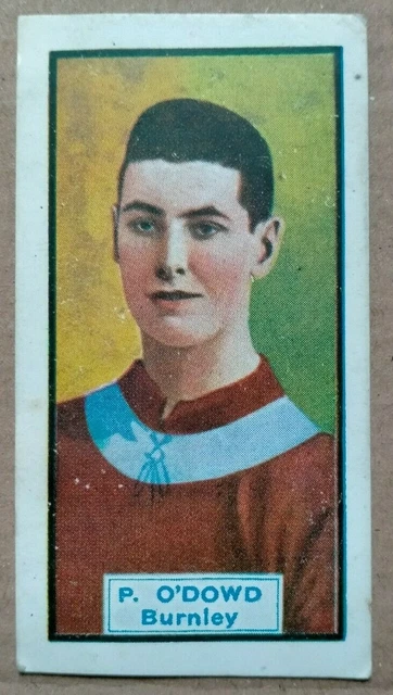 P. O'Dowd Burnley #10 D.C. Thomson Fußballer - Autos 1930