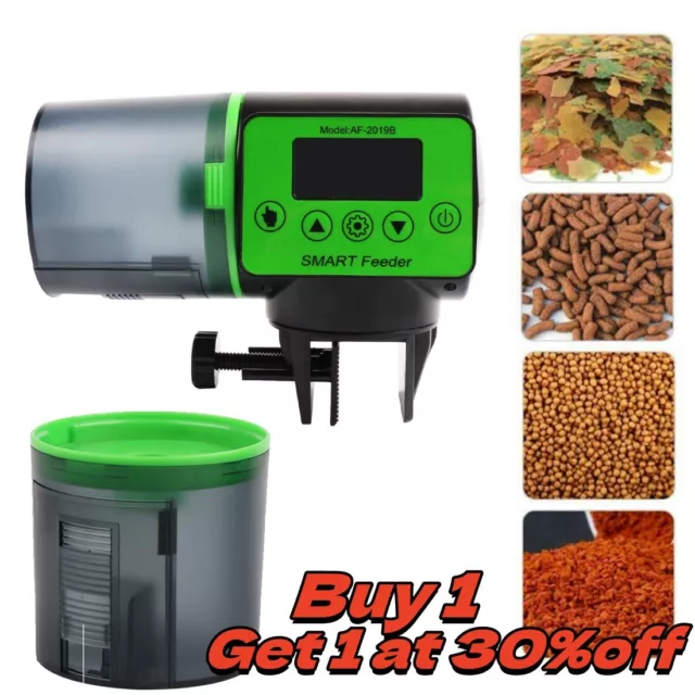 Automatic Aquarium Tank Fish Feeder Timing Feeder Food Dispenser Fish Feeding