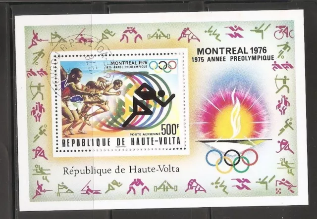 Burkina Faso SC # C230 Montreal 1976. Souvenir Sheet. MNH