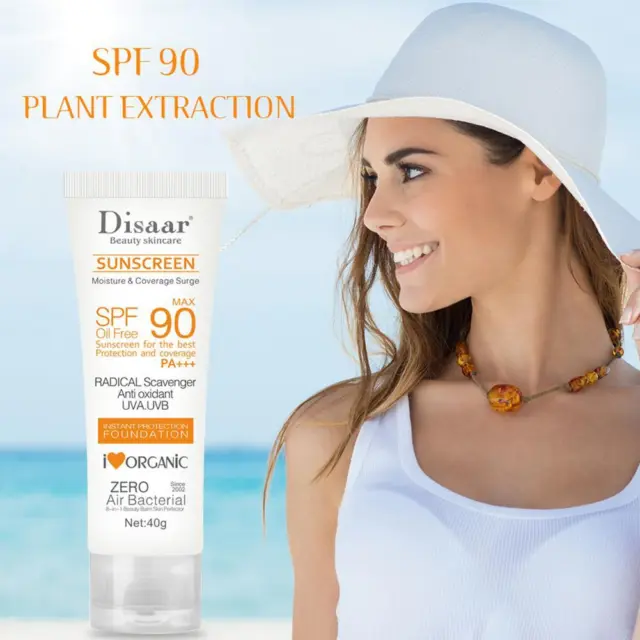 Lozione crema solare idratante 40g SPF90 protezione UVA UVB antiossidante X6P9