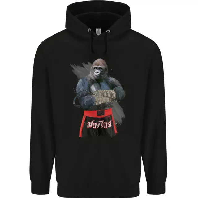 Gorilla Fighter MMA Martial Arts Muay Thai Mens 80% Cotton Hoodie