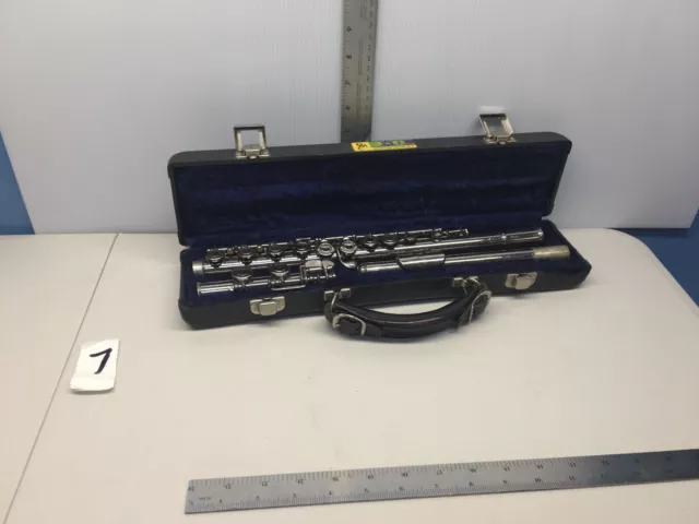 Vintage Flute Gemeinhardt Case Silver  Felt Flute Artley Sn 187879  Elkhart Old