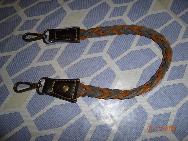 Chaine Porte-feuille En Cuir Fait Main Style Biker Harley - Accessoire Vintage Occasion