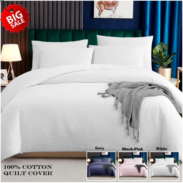 Luxury Reversible Duvet Quilt Cover Bedding Set Double King Size & Pillow Cases