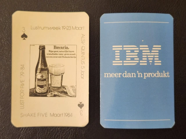 VINTAGE 1984 IBM  LustrumWeek “SHAKE FIVE” PLAYING CARDS  52(3)+5 Jokers, 5 ACES