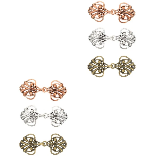 6 Pairs Schnalle Perlen-Cardigan-Clips Knopfzubehör Selber Machen Lavalier