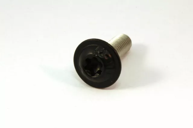 Linsenkopf Flansch TORX Edelstahl A2 schwarz matt M4 M5 M6 ISO 7380-2 Schrauben 3