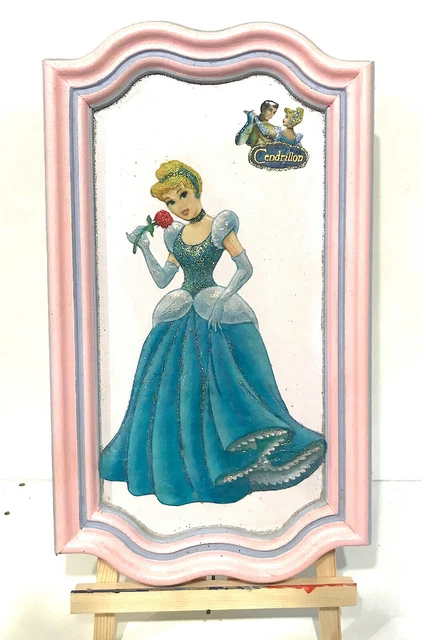Cadre Mural Collection Cendrillon Par Britto – ENESCO – Bois Et Résine – 18x18x5 Cm