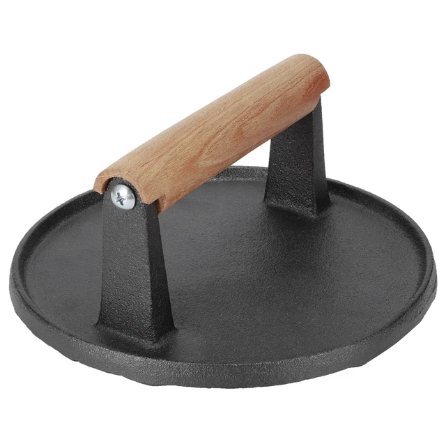 Cast Iron Steak Weight Heavy Duty Burger Press Bacon Press Grill Outdoor BBQ Gif