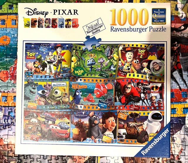 JIGSAW PUZZLE RAVENSBURGER 1000pc Disney Pixar Movie Moments 2014 ...